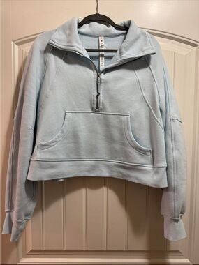 Lululemon Light Blue Women's Half-Zip Pullover Top M/L
